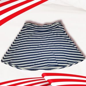 Merona nautical striped a line stretch knit navy striped skirt XXL plus size 20